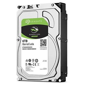 SEAGATE Barracuda Internal Hard Drive 6TB Desktop HDD SATA 6Gb/s 256MB Cache 3.5-Inch (ST6000DM003)- Silver