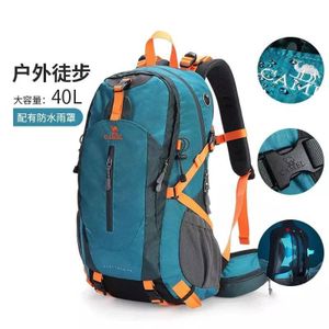 Camel Cabin Hiking Backpack for Men and Women - Blue