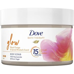 Dove Bath Therapy Glow Body Scrub, Glowing Skin With A Healthy Glow, 295ml 