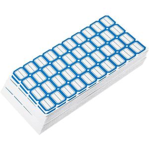 400 File Folder Labels Name Filing Self Adhesive Stickers 1.1x0.8 Inch for Office, Laboratory Classification, Jars, Bottles, Blue (40 Labels/Sheet)