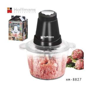 Hoffmans 2,5L Food Chopper & Meat Grinder HM-8827 - Black & White