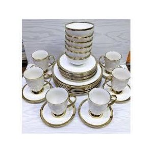 Goldline 24-Piece Dinner Set – Classic Luxury for Elegant Dining