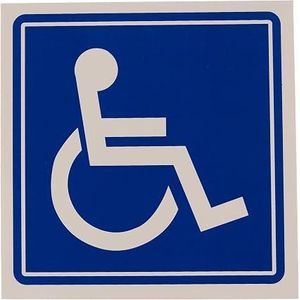 A4 size Reserved Handicapped Parking Sign, Wheel Chair Access sign sticker