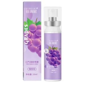 Grape Flavour Natural Fresh Fruit Oral Breath Freshener Spray for Bad Breath Oral Odor care 