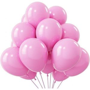 12 inch Pink Balloons for Birthdays, Weddings, Baby Showers, Graduations, Gender Reveal Party Decorations, etc (100 Pieces)