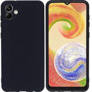 Samsung Galaxy A04 A04e Luxury Soft Liquid Silicone Skin Touch Feel Cover Case Black