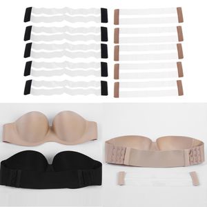 Women Bra Extensions 10 PCS Bra Extenders 4 hooks - Black, Beige