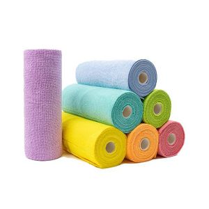 1 roll Tearable Microfiber Cleaning Cloth Roll