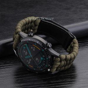 22 20mm Sports Nylon Braided Band For Samsung Galaxy Watch 5 Pro 45mm/44  40mm Woven Strap For Galaxy Watch 6 4 Classic 47 46mm