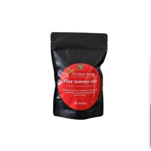 Flat Tummy Tea Slimming 28 Days Detox Tea With Moringa & Oolong-Black - 1 Pack