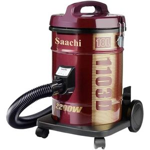 Saachi Canister Vacuum Cleaner  With Dual Cyclonic System 18 Litres- Maroon