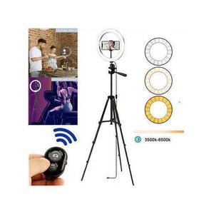 10 inch Selfie LED Beauty Ring Light Tripod Stand for Makeup/Live Stream/TikTok/YouTube