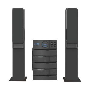 Global Star Heavy Bass Home Theater Speaker System - Back