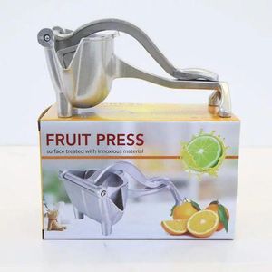 Manual fruit press. Silver