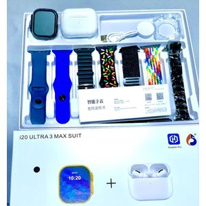 Original Black Ultra Max Smartwatch 10 in 1  (With Earpods Pro and protective case)