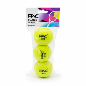 Premium Neon Yellow Tennis Ball Pack – Durable High Bounce Training and Match Play Tennis Balls, Soft Felt Surface, Pack of Three Balls