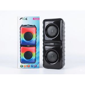 Fql  3-Inch Colorful Outdoor Portable Bluetooth Speaker- Black