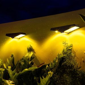 No Solar Powered LED Outdoor Wall Light Waterproof Up & Down Garden Lamp for Patio Fence Garage