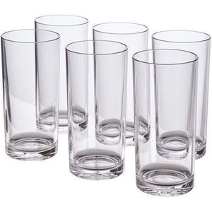 Glass  6 Pieces Glasses For Drinking Juice And Beer - Clear