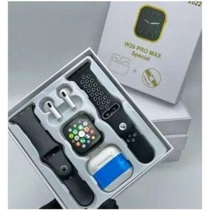 W26 Pro Max Smart Watch Series 8 + Free Airpods - Black