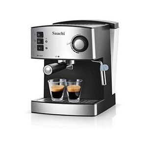 Saachi NL-COF-7055 All in 1 Electric Coffee Maker Machine- Silver, Black