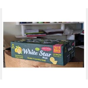 White Star A Box Of 10Bars Soap 1Kg - White