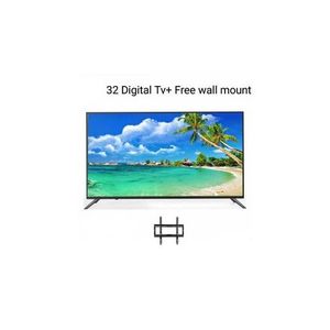 Smart Plus 32" Inch Digital LED HD TV Free-To-Air + Free Wall Mount -Black