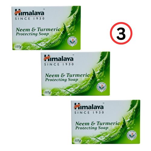 product_image_name-Himalaya-Neem & Turmeric Protecting Soap - 125g (Pack of 3)-1