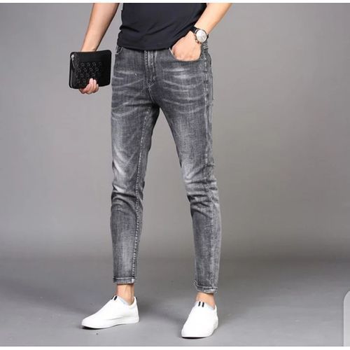 Shop Men's Designer Skinny Jeans Trousers Acid Wash-Grey,Black-Design ...