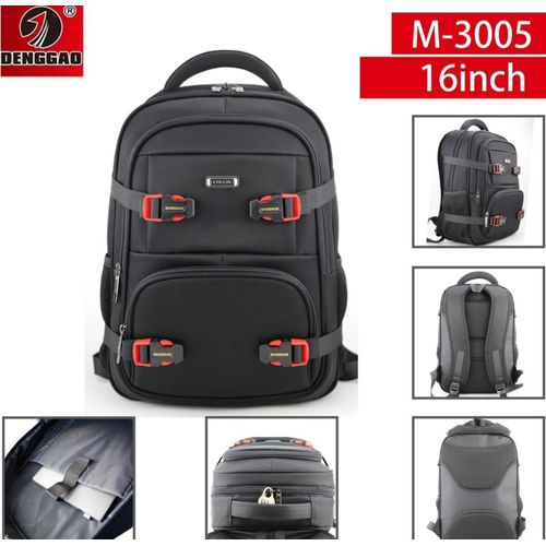 product_image_name-Generic-Men's Backpack Female Oxford Cloth Laptop Bag-Black-1