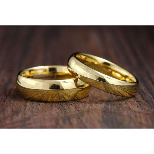 product_image_name-Rings-Gold Courted Stainless Steel Engagement Promise Ring. For Weddings-2