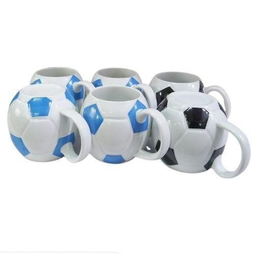 product_image_name-Generic-6 Pieces Of Round Football Pot Coffee Tea Cups  Mugs- White-2