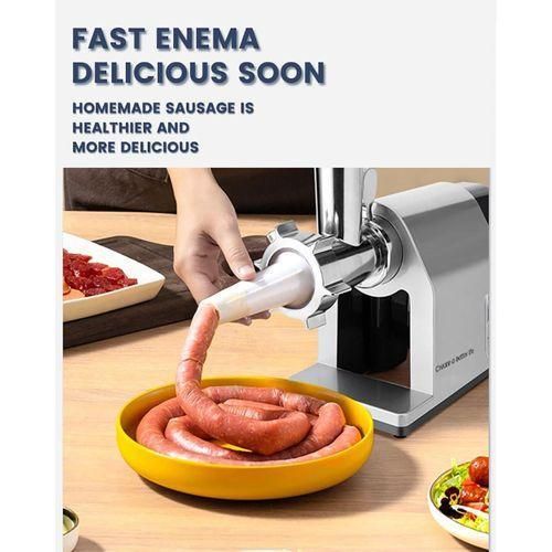 product_image_name-Generic-Dsp Meat Grinder Electric, Meat Mincer Machine, Food Grinder Sausage Maker with 3 Cutting Plates, Sausage Stuffer Tube Kit, Home Kitchen Stuffing Meat Blender-4