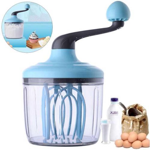 product_image_name-Generic-Manual Plastic Egg Beater Hand-Held Egg Mixer Kitchen Baking Tool, Blue-1
