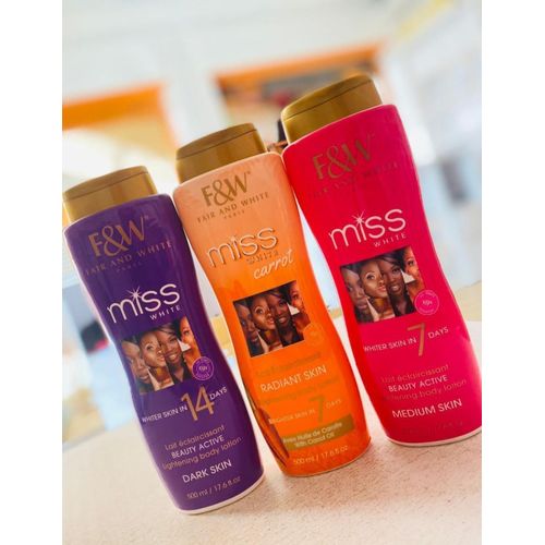 product_image_name-Fair And White Paris-Miss White Body Lotion Set For Dark Skin, Radiant Skin And Medium Skin 500ml@-1