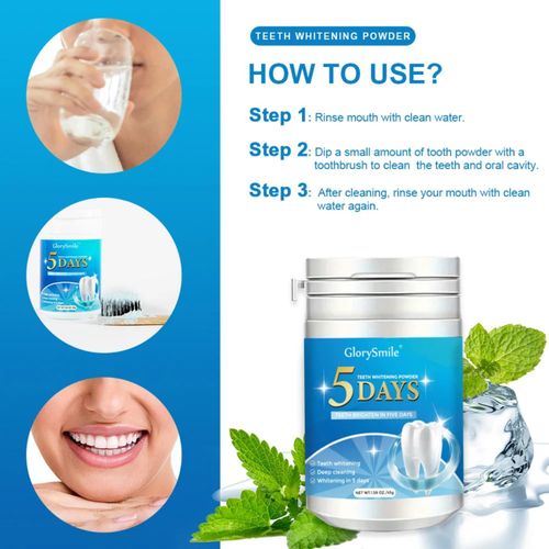product_image_name-Generic-GlorySmile 5 Days Teeth Whitening Powder - 45g-4