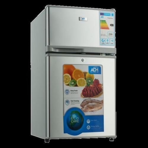 product_image_name-ADH-98 Liters Double Door Refrigerator Fast Cooling Fridge With Deep Freezing Compartment At The Top-Multicolours-1