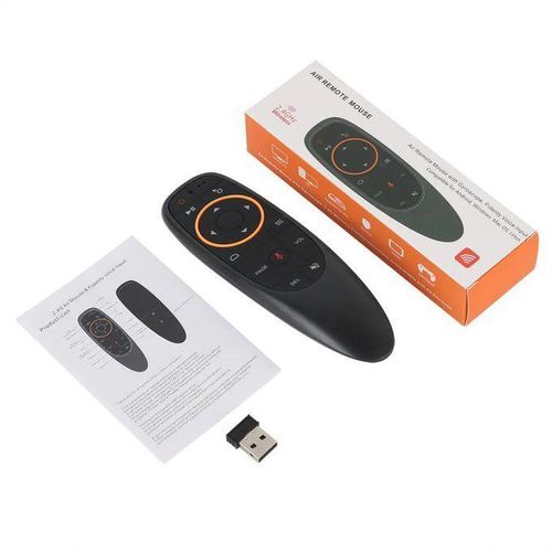 product_image_name-Generic-Revolutionize Your Viewing Experience: G10S Voice Air Mouse Remote Control For Android TV, TV Stick And TV Box- Air Remote- Black-4