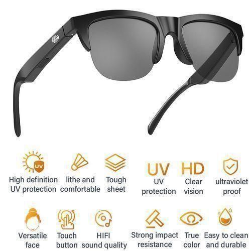 product_image_name-Sunglasses- Bluetooth 5.3  For Men Women Touch Control Music Calling - Black-1