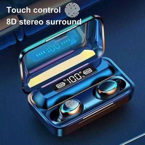 product_image_name-Generic-Pure Bass Bluetooth Earbuds With Sweatproof - Black-2