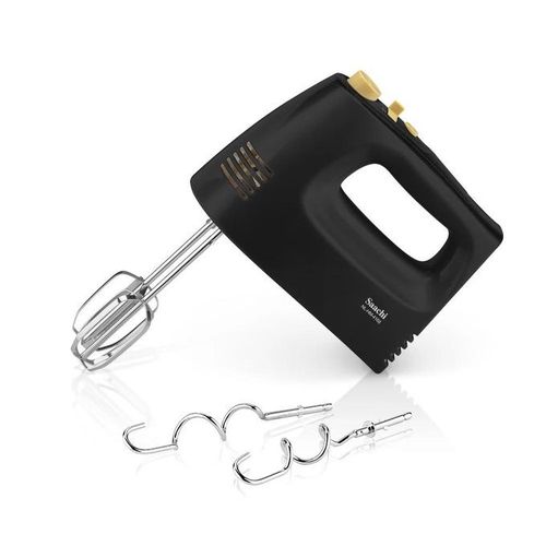 Shop 5 Speed Hand Mixer With Turbo Function And Detachable Steel Beaters To Knead Dough And Mix Ingredients When Baking Black White Jumia Uganda