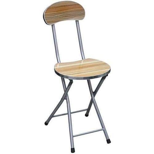 product_image_name-Generic-Homestyle Wooden Folding Stool with Back Support - Multicolor-2