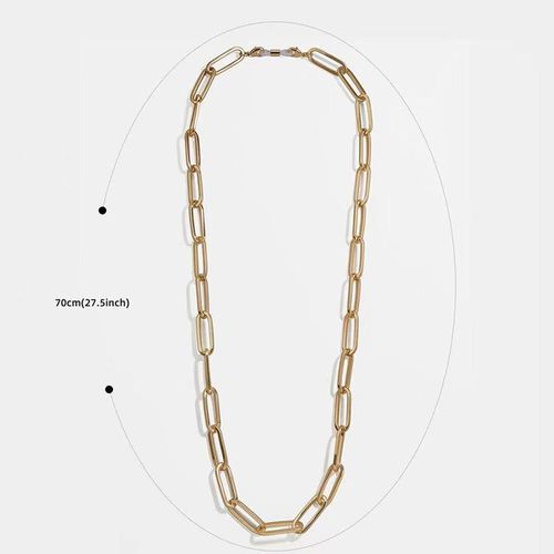 product_image_name-Fashion-Men's long necklace - gold-2