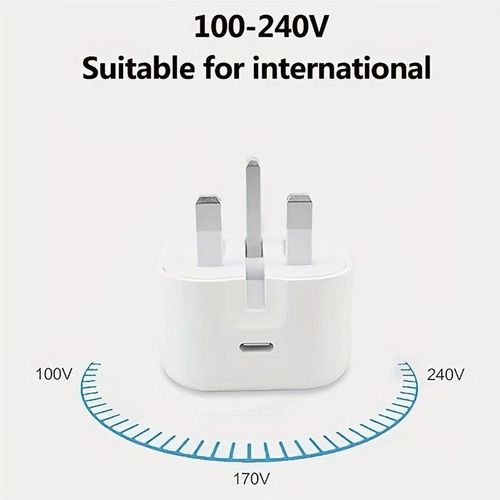product_image_name-Apple-iPhone Fast Charger Cable and Plug, 20W USB C Charger Plug with 1M Fast Charger Cable iPhone For iPhone X , XR , 11 , 12 , 13 , 14 , and Pro Max Series-5