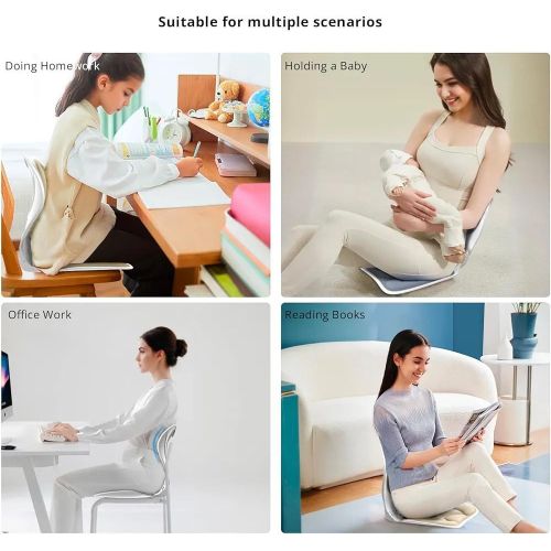 product_image_name-Generic-able Lumbar Support Chair Ergonomic Curve for Posture Corrector Back Pain Relief Perfect for Floor Seat Officework Homework - Grey-3