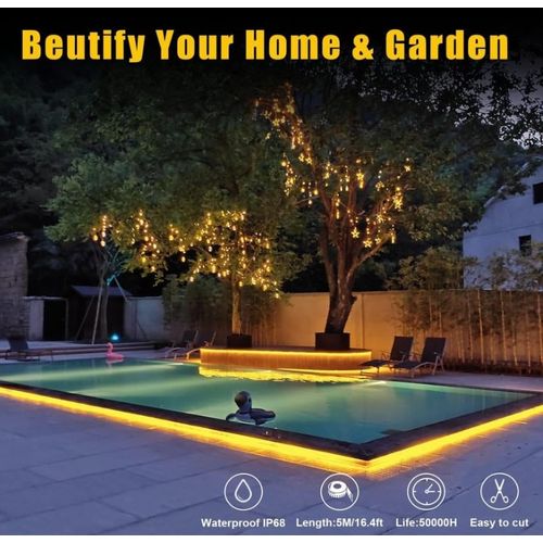 product_image_name-Generic-12V LED Strip Light-Yellow-5Metres-With EU Plug-2