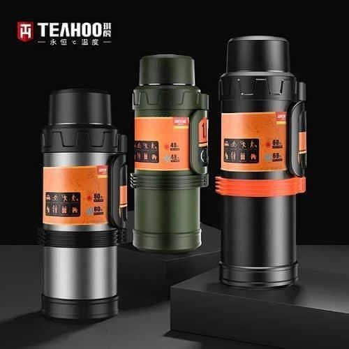 product_image_name-Generic-4 L Large Thermos Bottle Stainless Steel Double Walls Vacuum Insulated Tea Flask Great for Outdoors,Sports,Camping,Travel -Multicolor.-4