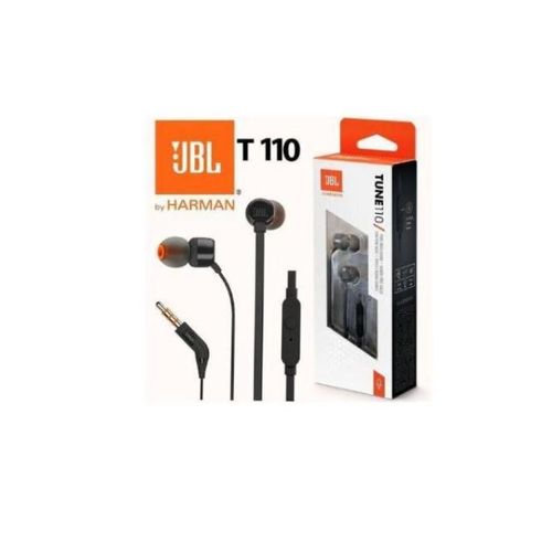 product_image_name-Generic- Jbl Original Tune 110 - In-Ear Headphone Headsets With One-Button Remote - Black-1