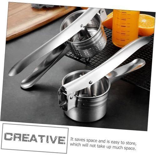 product_image_name-Generic-Stainless Steel Potato Masher Ricer Fruit Juicer Vegetable Press, Silver. -3