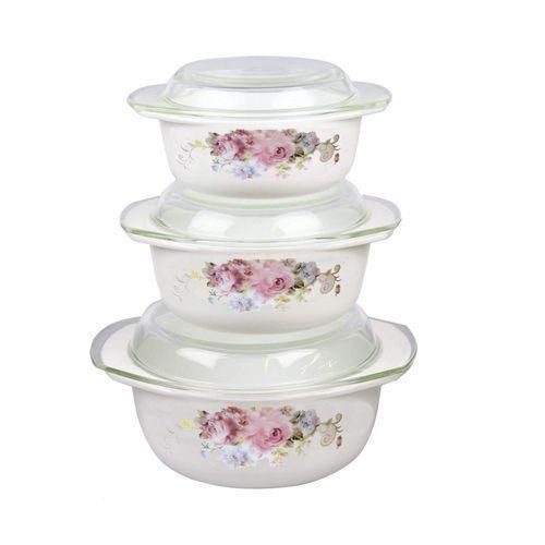 product_image_name-Opal-3 Pc Multi-print Ceramic Casserole Serving Dishes Bowls, White.-3